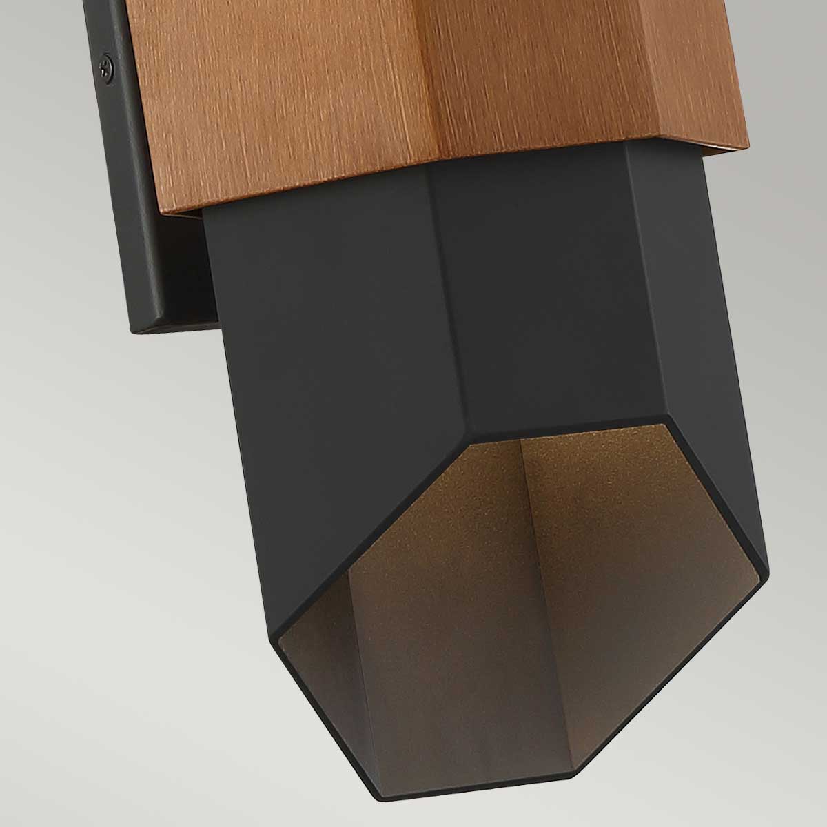 Quoizel Outdoor Wall Light from the Chasm range. Chasm LED Wall Lantern - Medium Product Code = QZ-CHASM-M-BKW