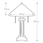 Quoizel Table Lamp from the Chastain range. Chastain 2 Light Table Lamp – SKU QZ-CHASTAIN-TL