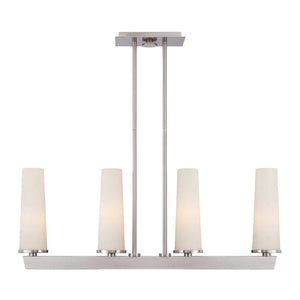 Quoizel Linear Chandelier from the Chelsea Loft range. Chelsea Loft 4 Light Pendant Product Code = QZ-CHELSEA-LOFT-P