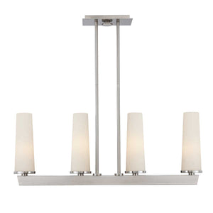 Quoizel Linear Chandelier from the Chelsea Loft range. Chelsea Loft 4 Light Pendant Product Code = QZ-CHELSEA-LOFT-P