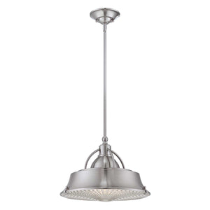 Quoizel Pendant from the Cody range. Cody 2 Light Pendant in Brushed Nickel Product Code = QZ-CODY-P-M-BN