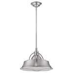 Quoizel Pendant from the Cody range. Cody 2 Light Pendant in Brushed Nickel Product Code = QZ-CODY-P-M-BN