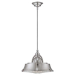 Quoizel Pendant from the Cody range. Cody 2 Light Pendant in Brushed Nickel Product Code = QZ-CODY-P-M-BN