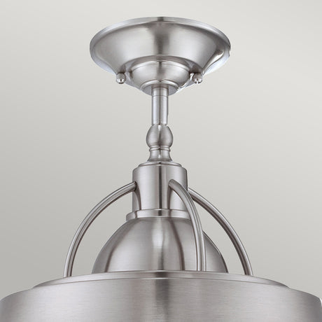 Quoizel Pendant from the Cody range. Cody 2 Light Pendant in Brushed Nickel Product Code = QZ-CODY-P-M-BN