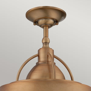 Quoizel Pendant from the Cody range. Cody 2 Light Pendant in Mystic Copper Product Code = QZ-CODY-P-M-ZC