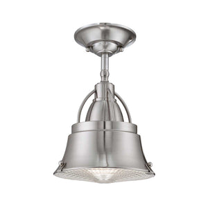 Quoizel Pendant from the Cody range. Cody 1 Light Mini Pendant in Brushed Nickel Product Code = QZ-CODY-P-S-BN