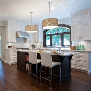 Quoizel Pendant from the Confetti range. Confetti 3 Light Medium Pendant Product Code = QZ-CONFETTI-P-M