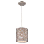 Quoizel Pendant from the Confetti range. Confetti 1 Light Mini Pendant Product Code = QZ-CONFETTI-P-S