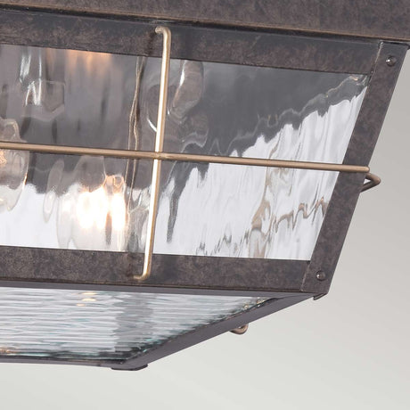 Quoizel Ceiling Flush from the Cortland range. Cortland 2 Light Outdoor Flush Product Code = QZ-CORTLAND-F