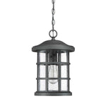 Quoizel Outdoor Hanging from the Crusade range. Crusade 1 Light Chain Lantern Product Code = QZ-CRUSADE8-BLK