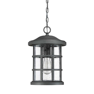Quoizel Outdoor Hanging from the Crusade range. Crusade 1 Light Chain Lantern Product Code = QZ-CRUSADE8-BLK