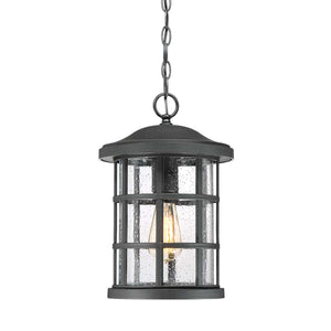 Quoizel Outdoor Hanging from the Crusade range. Crusade 1 Light Chain Lantern Product Code = QZ-CRUSADE8-BLK