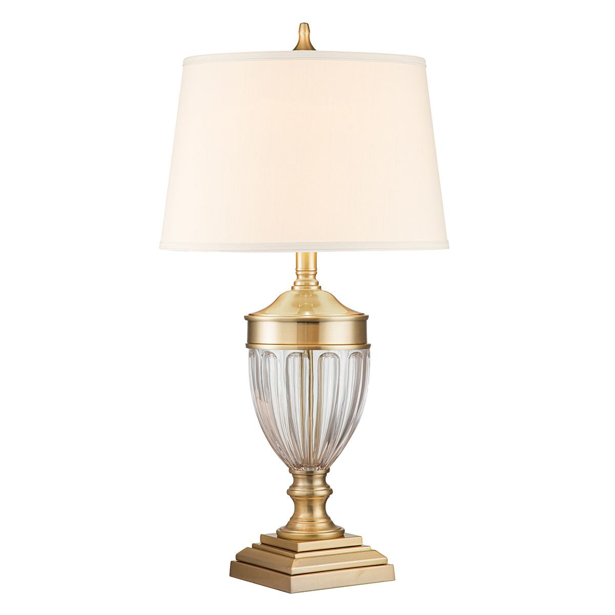Quoizel Table Lamp from the Dennison range. Dennison 1 Light Table Lamp - Brushed Brass – SKU QZ-DENNISON-BB