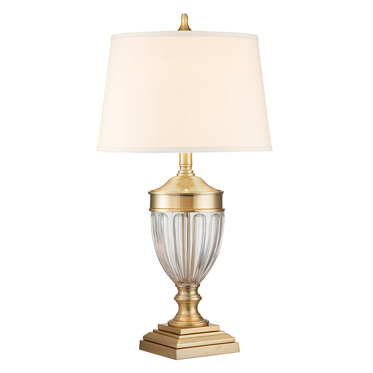Quoizel Table Lamp from the Dennison range. Dennison 1 Light Table Lamp - Brushed Brass Product Code = QZ-DENNISON-BB