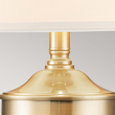 Quoizel Table Lamp from the Dennison range. Dennison 1 Light Table Lamp - Brushed Brass Product Code = QZ-DENNISON-BB