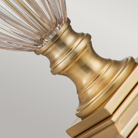Quoizel Table Lamp from the Dennison range. Dennison 1 Light Table Lamp - Brushed Brass Product Code = QZ-DENNISON-BB