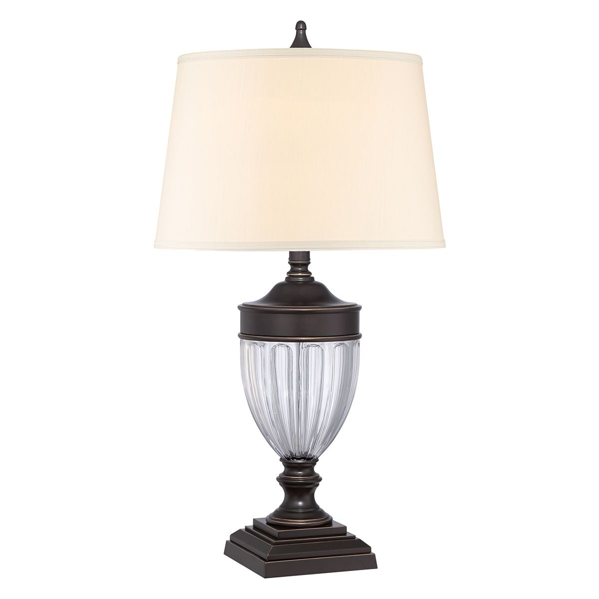 Quoizel Table Lamp from the Dennison range. Dennison 1 Light Table Lamp - Paladian Bronze – SKU QZ-DENNISON-PB