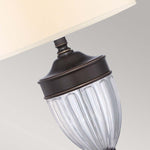 Quoizel Table Lamp from the Dennison range. Dennison 1 Light Table Lamp - Paladian Bronze – SKU QZ-DENNISON-PB