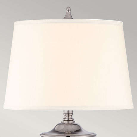 Quoizel Table Lamp from the Dennison range. Dennison 1 Light Table Lamp - Polished Nickel Product Code = QZ-DENNISON-PN