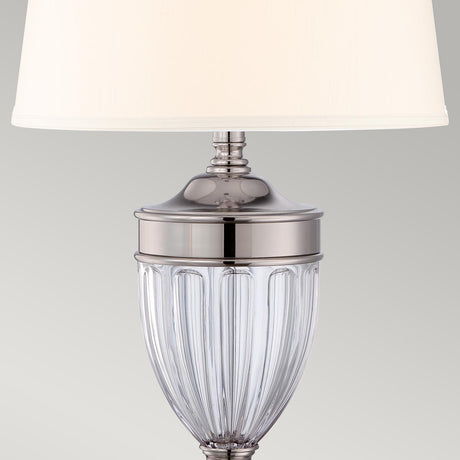 Quoizel Table Lamp from the Dennison range. Dennison 1 Light Table Lamp - Polished Nickel Product Code = QZ-DENNISON-PN
