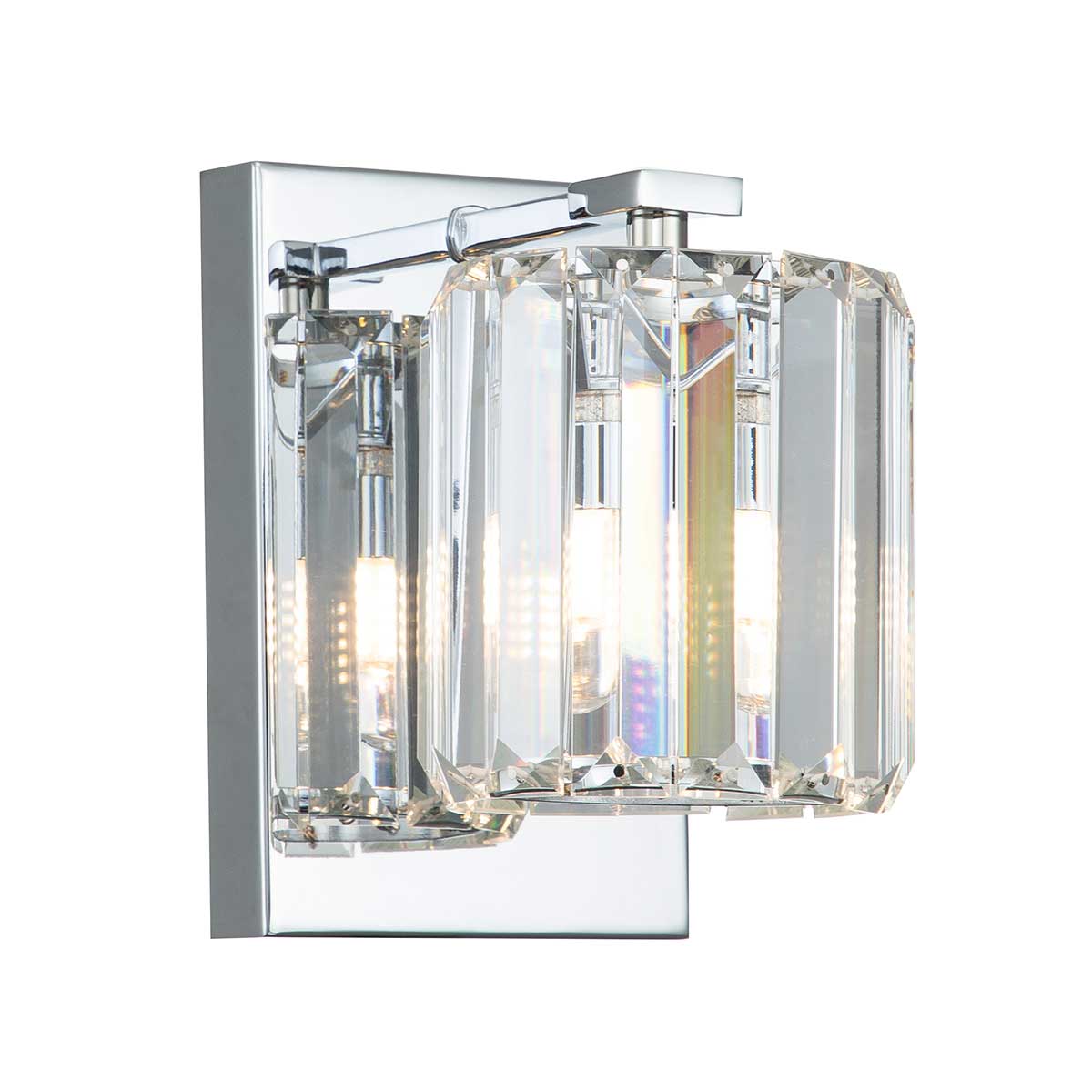 Quoizel Wall Light from the Divine range. Divine 1 Light Wall Light Product Code = QZ-DIVINE1-PC-BATH product image - Endon Lighting from First Light Direct with great prices and fast UK delivery