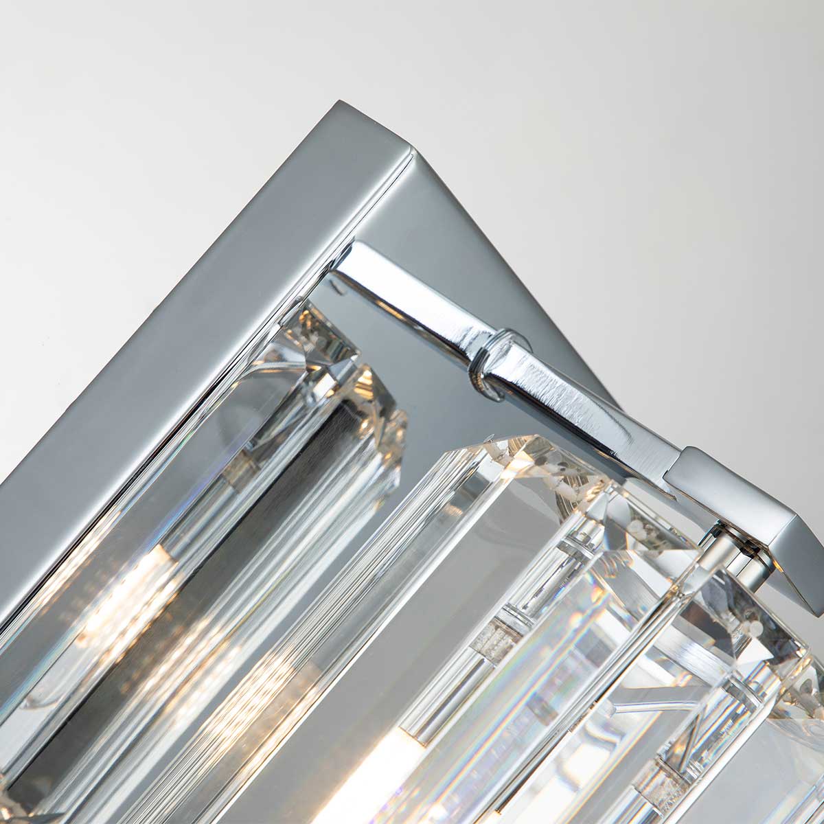 Quoizel Wall Light from the Divine range. Divine 1 Light Wall Light Product Code = QZ-DIVINE1-PC-BATH product image - Endon Lighting from First Light Direct with great prices and fast UK delivery
