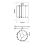 Quoizel Wall Light from the Divine range. Divine 1 Light Wall Light – SKU QZ-DIVINE1-PC-BATH
