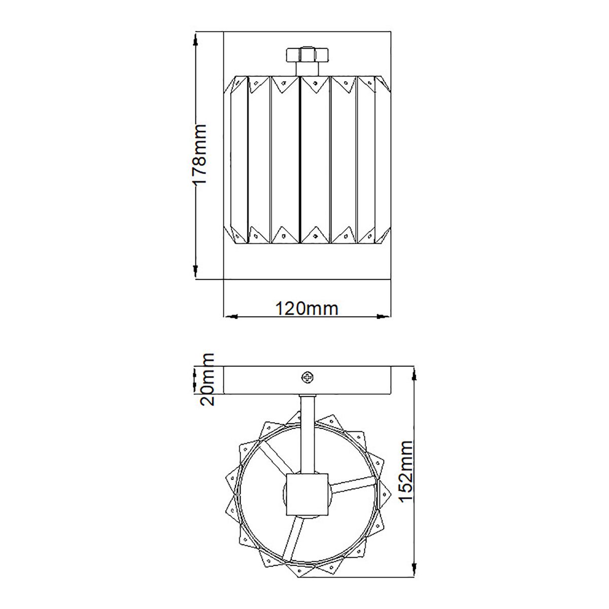 Quoizel Wall Light from the Divine range. Divine 1 Light Wall Light – SKU QZ-DIVINE1-PC-BATH