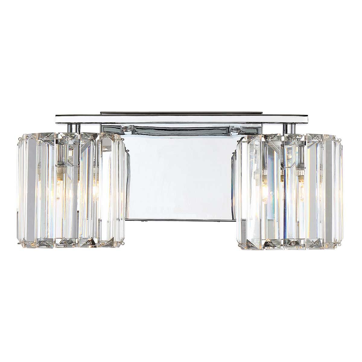 Quoizel Wall Light from the Divine range. Divine 2 Light Wall Light – SKU QZ-DIVINE2-PC-BATH