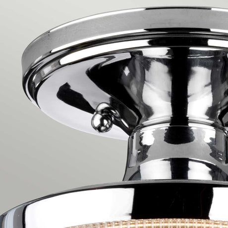 Quoizel Ceiling Flush from the Dublin range. Dublin 1 Light Semi-Flush Product Code = QZ-DUBLIN-SF-PC
