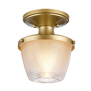 Quoizel Ceiling Flush from the Dublin range. Dublin 1 Light Semi-Flush Product Code = QZ-DUBLIN-SF-PNBR