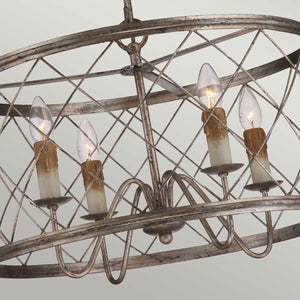 Quoizel Pendant from the Dury range. Dury 4 Light Pendant Chandelier Product Code = QZ-DURY-P