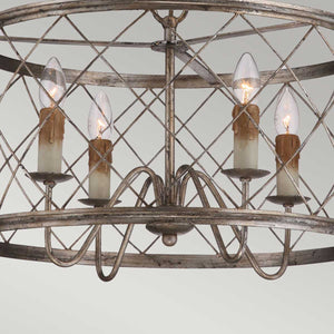 Quoizel Pendant from the Dury range. Dury 4 Light Pendant Chandelier Product Code = QZ-DURY-P