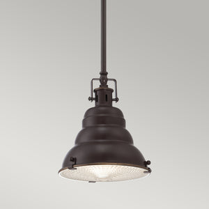 Quoizel Pendant from the East Vale range. East Vale 1 Light Mini Pendant  Product Code = QZ-EASTVALE-P-S