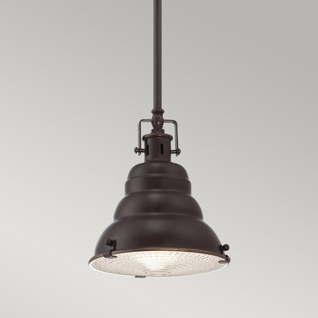 Quoizel Pendant from the East Vale range. East Vale 1 Light Mini Pendant  Product Code = QZ-EASTVALE-P-S