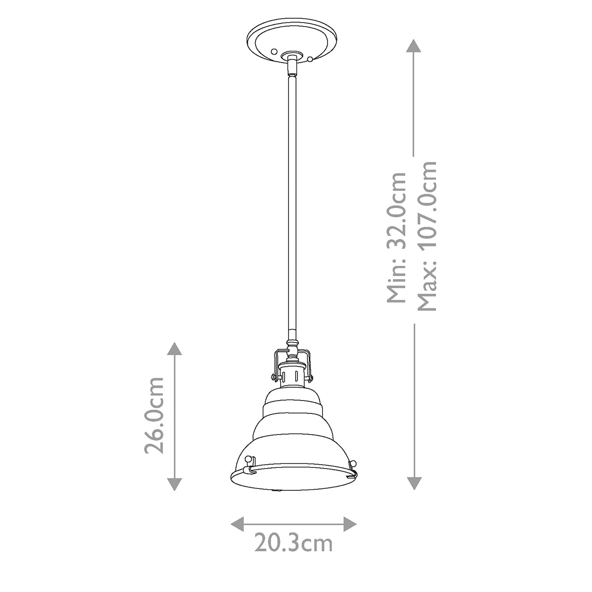 Quoizel Pendant from the East Vale range. East Vale 1 Light Mini Pendant  Product Code = QZ-EASTVALE-P-S