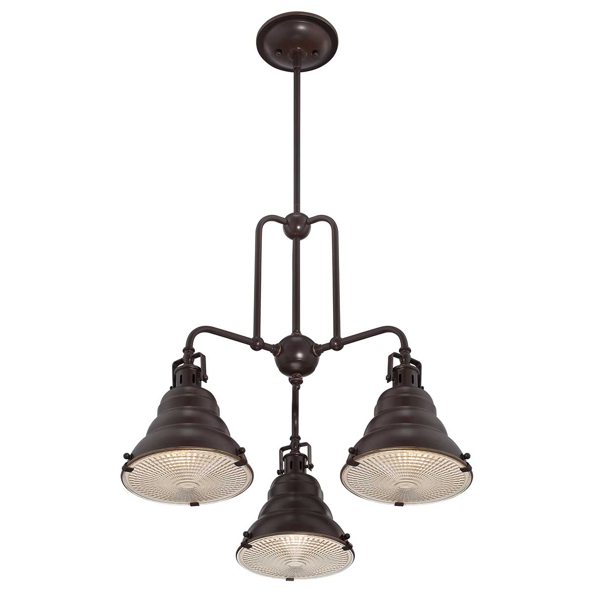 Quoizel Chandelier from the Eastvale range. Eastvale 3 Light Chandelier Product Code = QZ-EASTVALE3