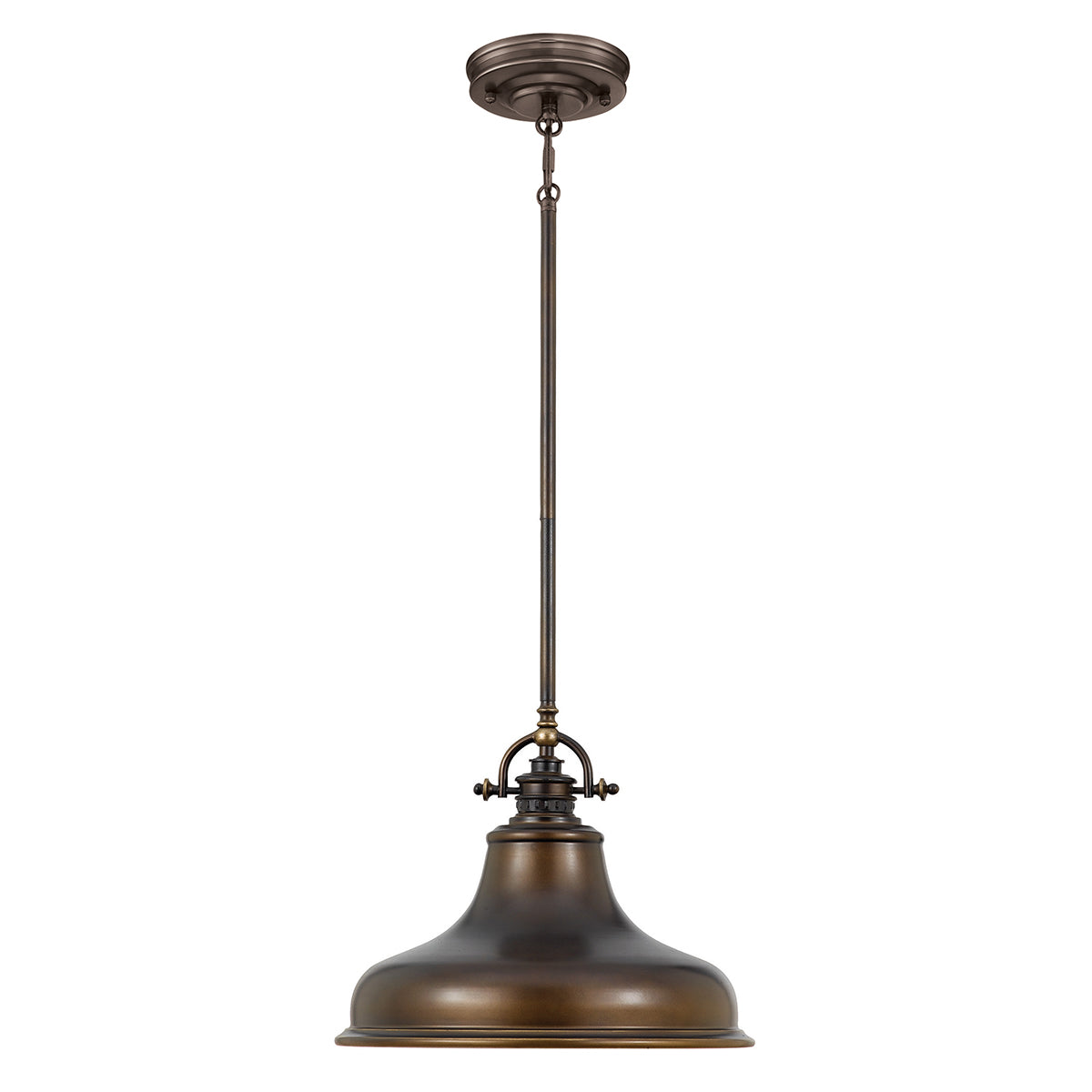 Quoizel Pendant from the Emery range. Emery 1 Light Medium Pendant Product Code = QZ-EMERY-P-M-PN