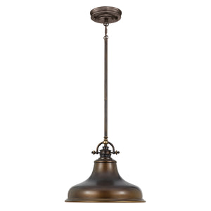 Quoizel Pendant from the Emery range. Emery 1 Light Medium Pendant Product Code = QZ-EMERY-P-M-PN