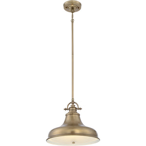 Quoizel Pendant from the Emery range. Emery 1 Light Medium Pendant Product Code = QZ-EMERY-P-M-WS