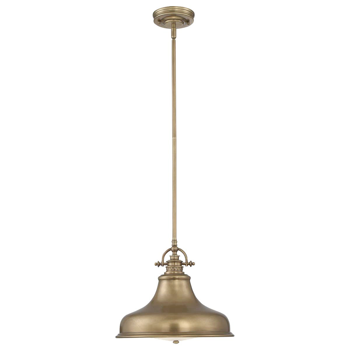Quoizel Pendant from the Emery range. Emery 1 Light Medium Pendant Product Code = QZ-EMERY-P-M-WS