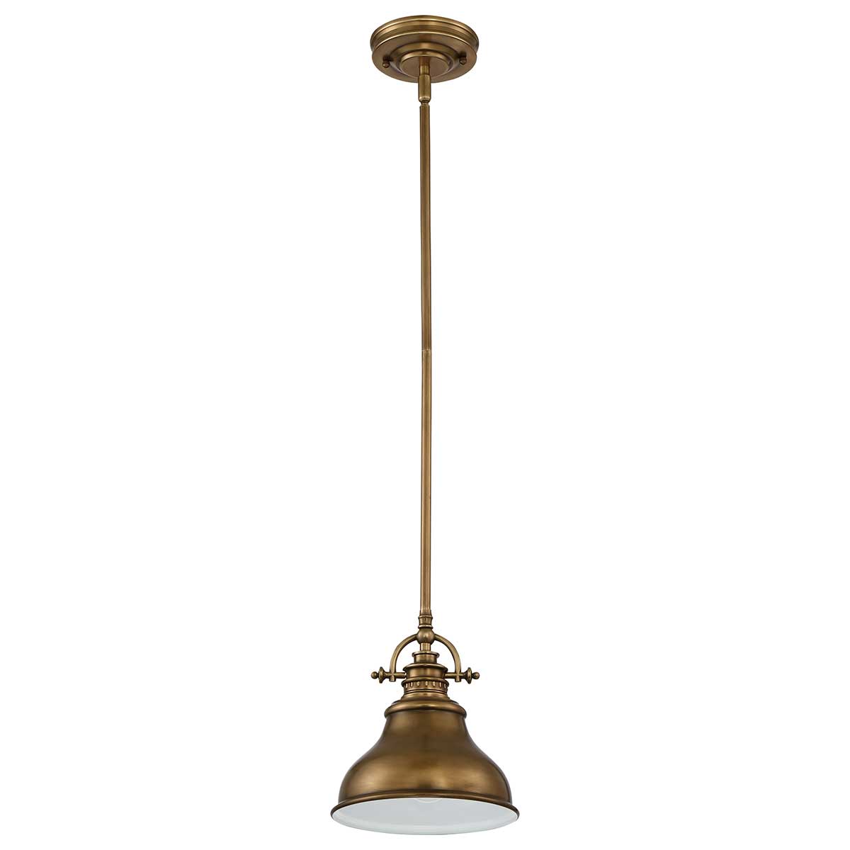 Quoizel Pendant from the Emery range. Emery 1 Light Mini Pendant Product Code = QZ-EMERY-P-S-WS