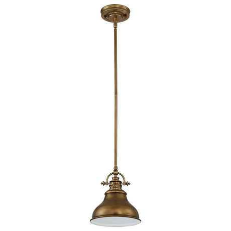 Quoizel Pendant from the Emery range. Emery 1 Light Mini Pendant Product Code = QZ-EMERY-P-S-WS