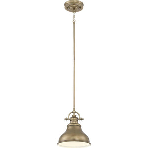 Quoizel Pendant from the Emery range. Emery 1 Light Mini Pendant Product Code = QZ-EMERY-P-S-WS
