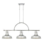 Quoizel Pendant from the Emery range. Emery 3 Light Island Light Product Code = QZ-EMERY3P-IS