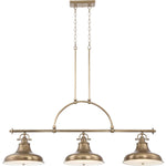 Quoizel Pendant from the Emery range. Emery 3 Light Island Chandelier Product Code = QZ-EMERY3P-WS