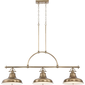 Quoizel Pendant from the Emery range. Emery 3 Light Island Chandelier Product Code = QZ-EMERY3P-WS