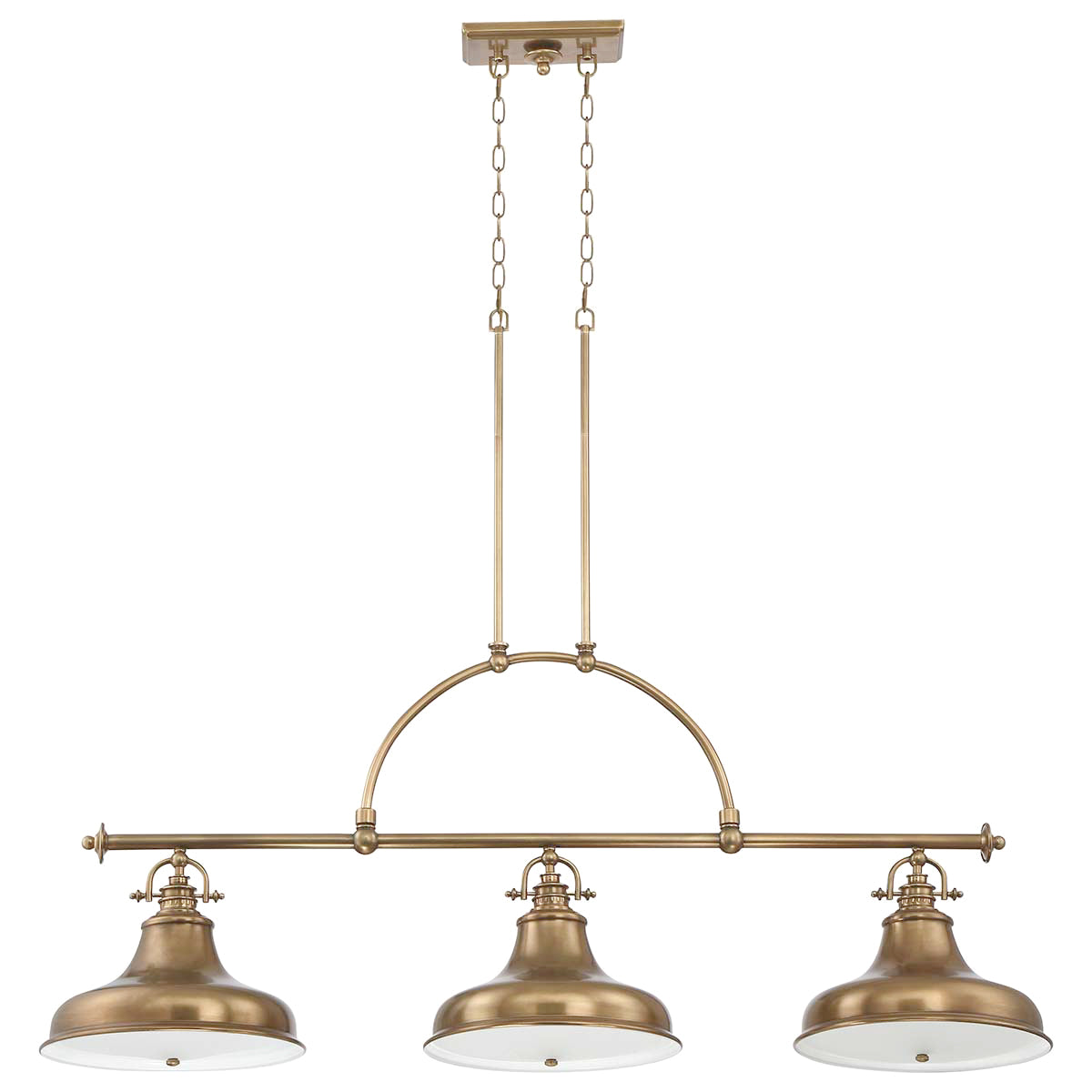 Quoizel Pendant from the Emery range. Emery 3 Light Island Chandelier Product Code = QZ-EMERY3P-WS