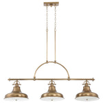 Quoizel Pendant from the Emery range. Emery 3 Light Island Chandelier Product Code = QZ-EMERY3P-WS