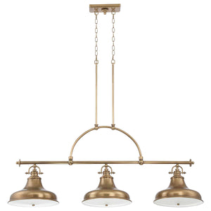 Quoizel Pendant from the Emery range. Emery 3 Light Island Chandelier Product Code = QZ-EMERY3P-WS